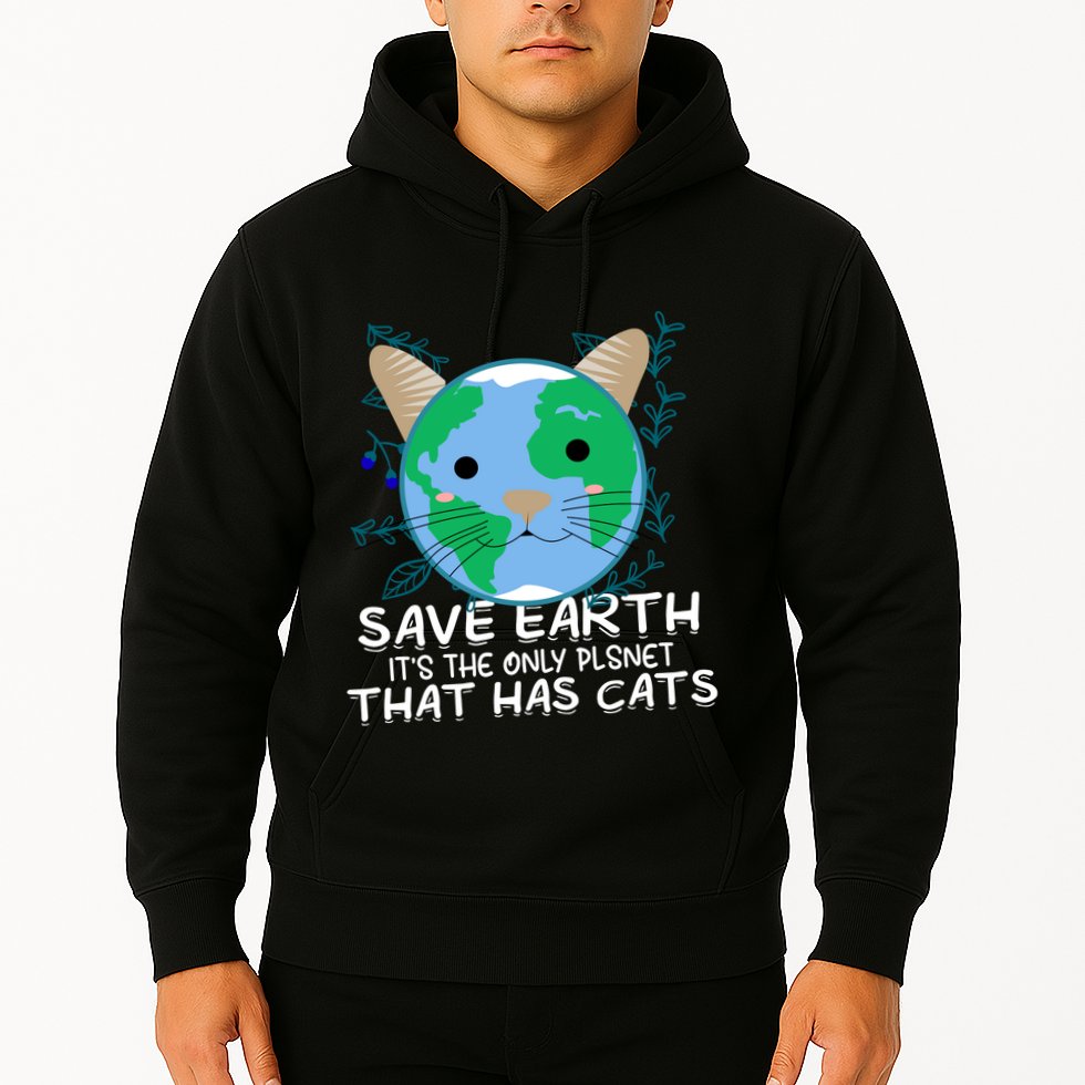 Save Earth The Only Planet With Cats Hoodie