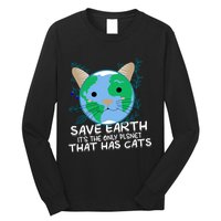 Save Earth The Only Planet With Cats Long Sleeve Shirt