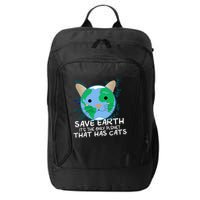 Save Earth The Only Planet With Cats City Backpack