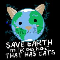 Save Earth The Only Planet With Cats Impact Tech Backpack