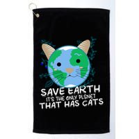 Save Earth The Only Planet With Cats Golf Towel