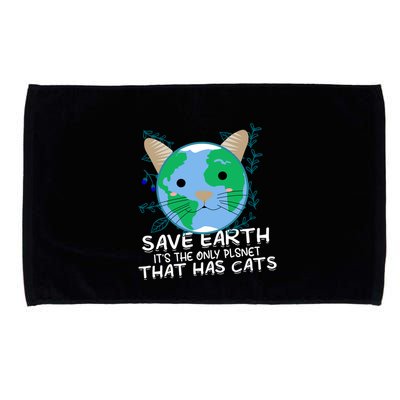 Save Earth The Only Planet With Cats Microfiber Hand Towel