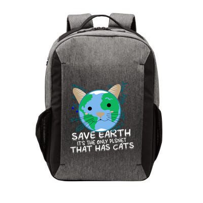 Save Earth The Only Planet With Cats Vector Backpack