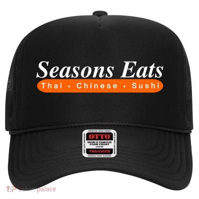 Seasons Eats Thai Chinese Sushi High Crown Mesh Back Trucker Hat