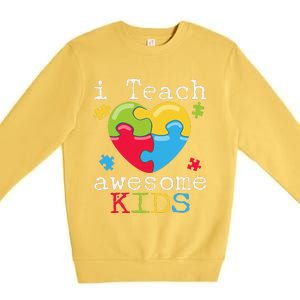 Special Education Teacher SPED Support Autism Tee Premium Crewneck Sweatshirt