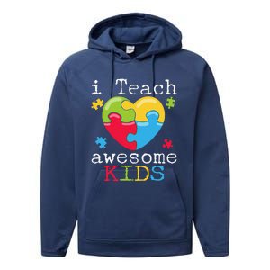 Special Education Teacher SPED Support Autism Tee Performance Fleece Hoodie