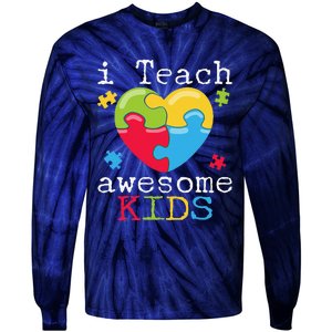 Special Education Teacher SPED Support Autism Tee Tie-Dye Long Sleeve Shirt