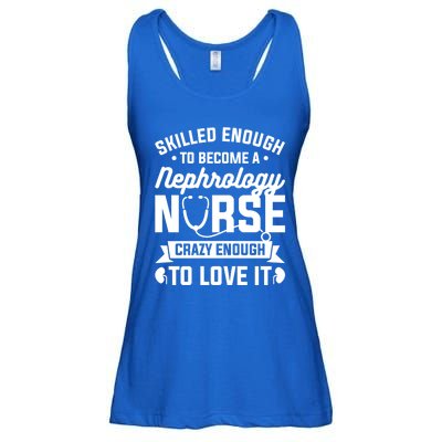 Skilled Enough To Become A Nephrology Nurse Dialysis Nursing Gift Ladies Essential Flowy Tank