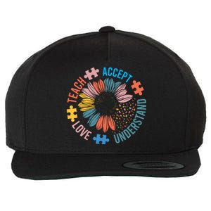 Special Education Teacher Inspirational Sped Teachers Autism Wool Snapback Cap