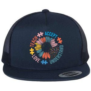 Special Education Teacher Inspirational Sped Teachers Autism Flat Bill Trucker Hat