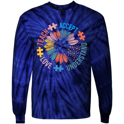 Special Education Teacher Inspirational Sped Teachers Autism Tie-Dye Long Sleeve Shirt