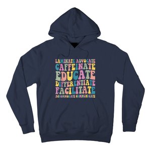 Special Education Teacher Laminate Accommodate Collaborate Hoodie