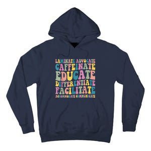 Special Education Teacher Laminate Accommodate Collaborate Tall Hoodie