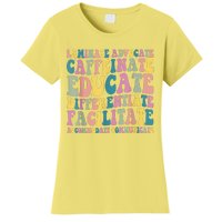 Special Education Teacher Laminate Accommodate Collaborate Women's T-Shirt