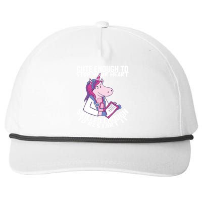 Skilled Enough To Restart Your Heart Nursing Hospital Nurse Gift Snapback Five-Panel Rope Hat