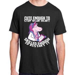 Skilled Enough To Restart Your Heart Nursing Hospital Nurse Gift Adult ChromaSoft Performance T-Shirt