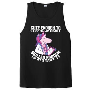 Skilled Enough To Restart Your Heart Nursing Hospital Nurse Gift PosiCharge Competitor Tank