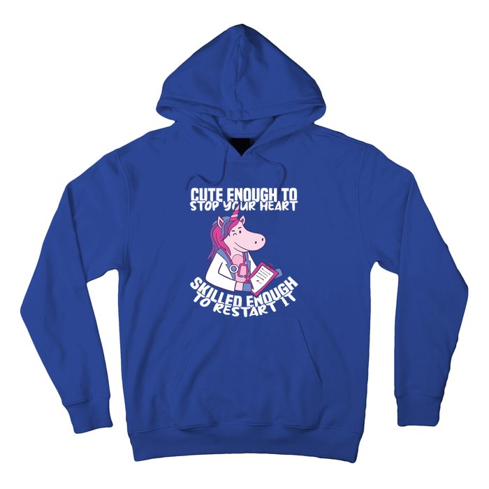 Skilled Enough To Restart Your Heart Nursing Hospital Nurse Gift Hoodie