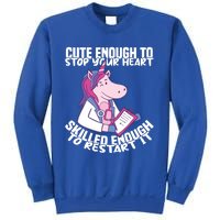 Skilled Enough To Restart Your Heart Nursing Hospital Nurse Gift Sweatshirt