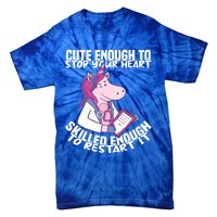 Skilled Enough To Restart Your Heart Nursing Hospital Nurse Gift Tie-Dye T-Shirt