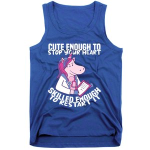 Skilled Enough To Restart Your Heart Nursing Hospital Nurse Gift Tank Top