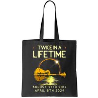 Solar Eclipse Twice In Lifetime April 08 2024 Tote Bag