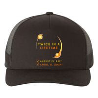 Solar Eclipse Twice In Lifetime 2024 Solar Eclipse Yupoong Adult 5-Panel Trucker Hat