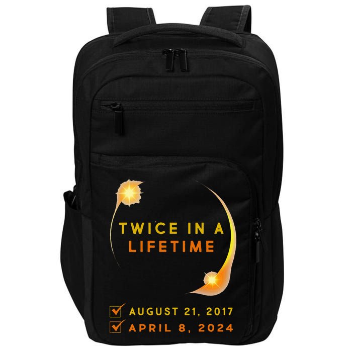 Solar Eclipse Twice In Lifetime 2024 Solar Eclipse Impact Tech Backpack