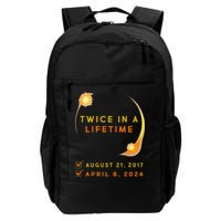 Solar Eclipse Twice In Lifetime 2024 Solar Eclipse Daily Commute Backpack