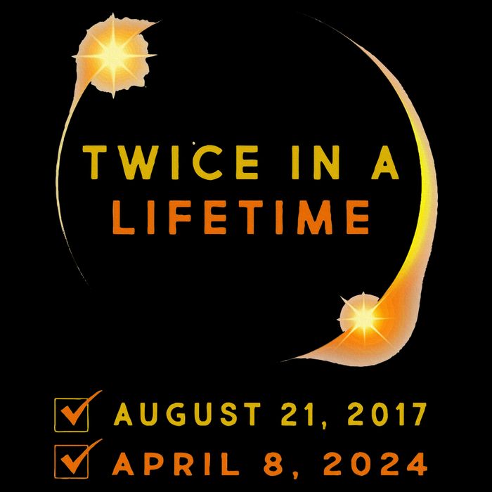 Solar Eclipse Twice In Lifetime 2024 Solar Eclipse Daily Commute Backpack