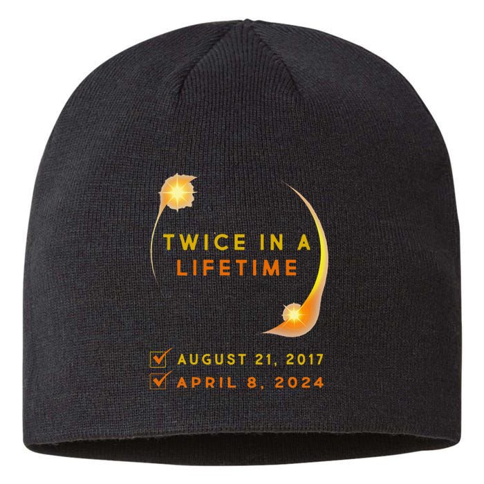 Solar Eclipse Twice In Lifetime 2024 Solar Eclipse Sustainable Beanie