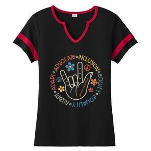 Special Education Teacher Inspirational Sped Ladies Halftime Notch Neck Tee