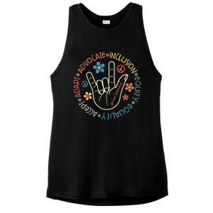 Special Education Teacher Inspirational Sped Ladies PosiCharge Tri-Blend Wicking Tank