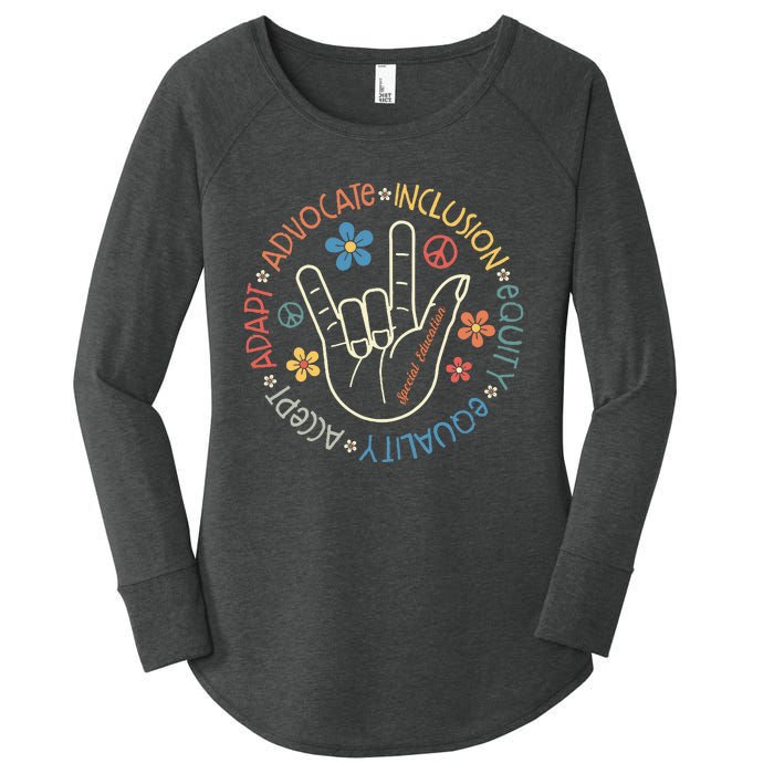 Special Education Teacher Inspirational Sped Women's Perfect Tri Tunic Long Sleeve Shirt