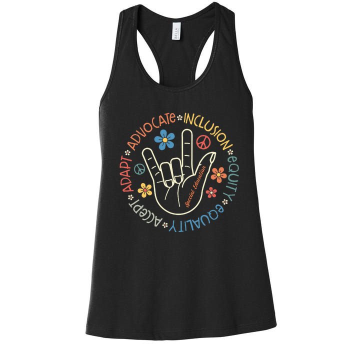 Special Education Teacher Inspirational Sped Women's Racerback Tank