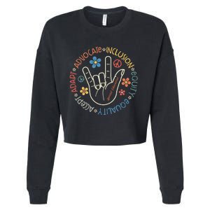 Special Education Teacher Inspirational Sped Cropped Pullover Crew