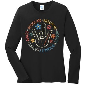 Special Education Teacher Inspirational Sped Ladies Long Sleeve Shirt