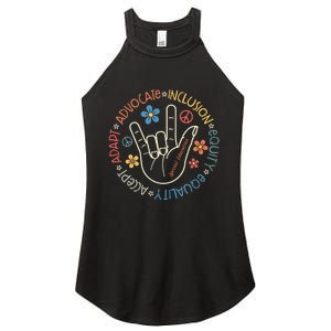 Special Education Teacher Inspirational Sped Women's Perfect Tri Rocker Tank