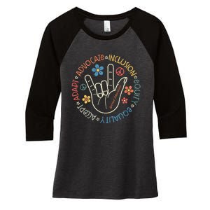 Special Education Teacher Inspirational Sped Women's Tri-Blend 3/4-Sleeve Raglan Shirt