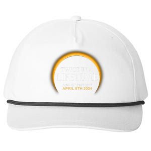 Solar Eclipse Twice In Lifetime 2024 Solar Eclipse Snapback Five-Panel Rope Hat