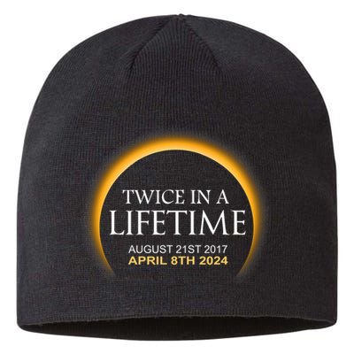 Solar Eclipse Twice In Lifetime 2024 Solar Eclipse Sustainable Beanie