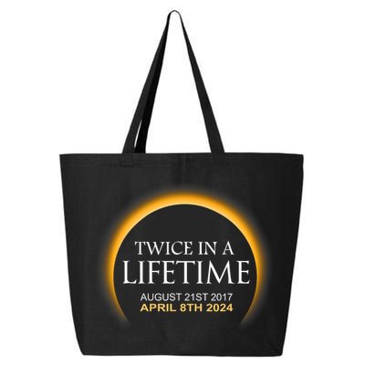 Solar Eclipse Twice In Lifetime 2024 Solar Eclipse 25L Jumbo Tote