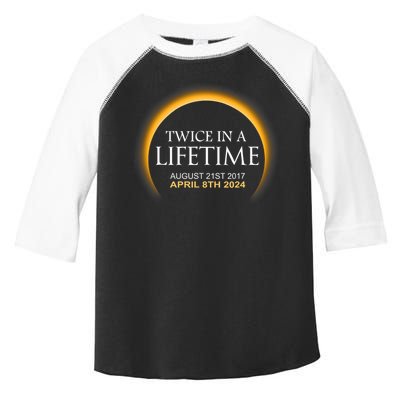 Solar Eclipse Twice In Lifetime 2024 Solar Eclipse Toddler Fine Jersey T-Shirt