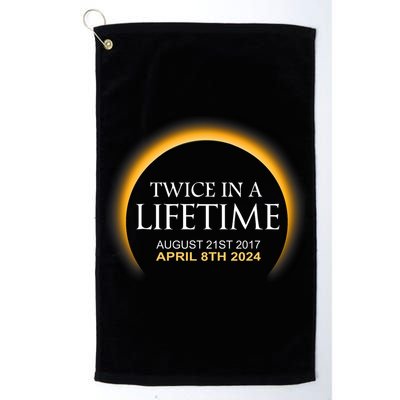 Solar Eclipse Twice In Lifetime 2024 Solar Eclipse Golf Towel