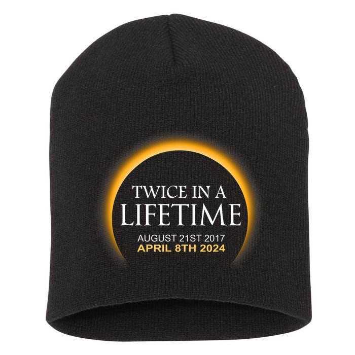 Solar Eclipse Twice In Lifetime 2024 Solar Eclipse Short Acrylic Beanie