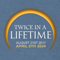 Solar Eclipse Twice In Lifetime 2024 Solar Eclipse Garment-Dyed Sweatshirt