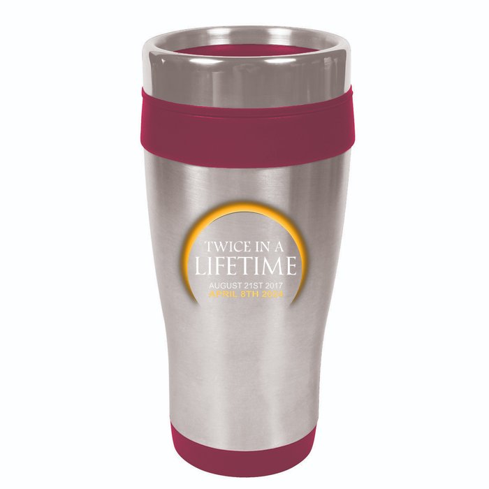 Solar Eclipse Twice In Lifetime 2024 Solar Eclipse 16oz Travel Tumbler