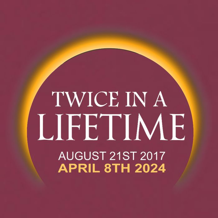 Solar Eclipse Twice In Lifetime 2024 Solar Eclipse 16oz Travel Tumbler