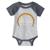 Solar Eclipse Twice In Lifetime 2024 Solar Eclipse Infant Baby Jersey Bodysuit