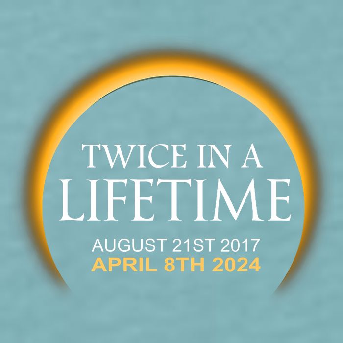 Solar Eclipse Twice In Lifetime 2024 Solar Eclipse Sueded Cloud Jersey T-Shirt